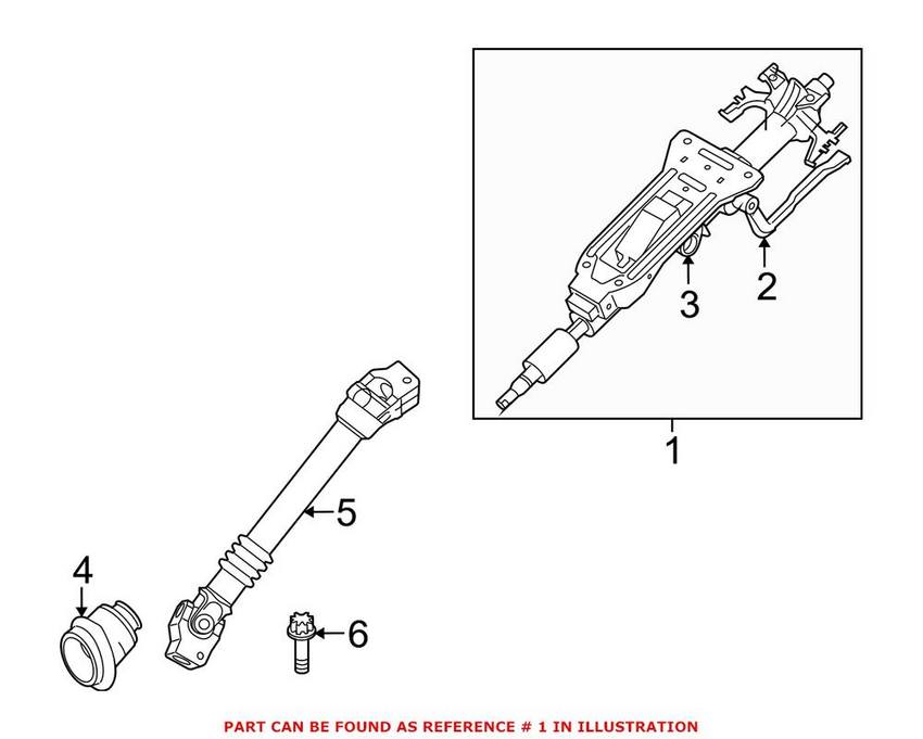 BMW Steering Column 32306786899